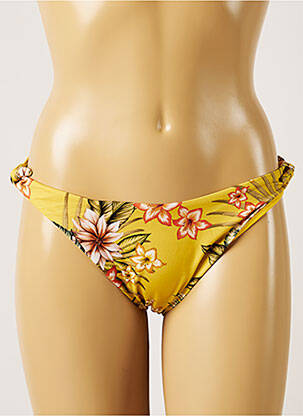 Chiloți de baie imprimeu tie and dye bikini galben BANANA MOON femeie