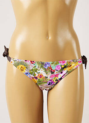 Chiloți de baie imprimeu tie and dye bikini gri BANANA MOON femeie
