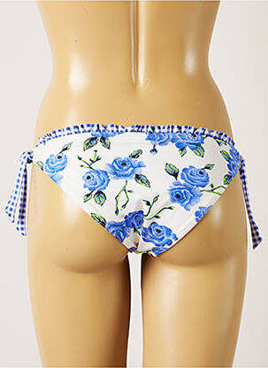 Chiloți de baie imprimeu floral bikini alb BANANA MOON femeie