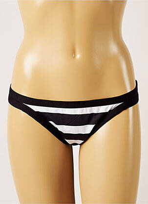 Chiloți de baie efect material satinat bikini negru BANANA MOON femeie