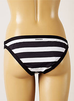 Chiloți de baie efect material satinat bikini negru BANANA MOON femeie
