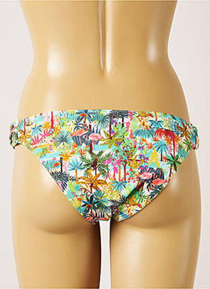 Chiloți de baie imprimeu tie and dye bikini verde BANANA MOON femeie