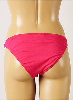 Chiloți de baie efect material satinat bikini roz BANANA MOON femeie
