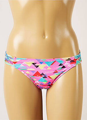 Chiloți de baie efect material satinat bikini roz BANANA MOON femme