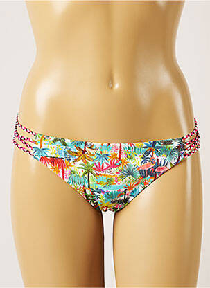 Chiloți de baie imprimeu tie and dye bikini verde BANANA MOON femeie