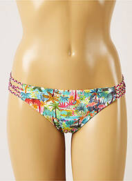 Chiloți de baie imprimeu tie and dye bikini verde BANANA MOON femme