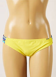 Chiloți de baie efect material satinat bikini galben BANANA MOON femme