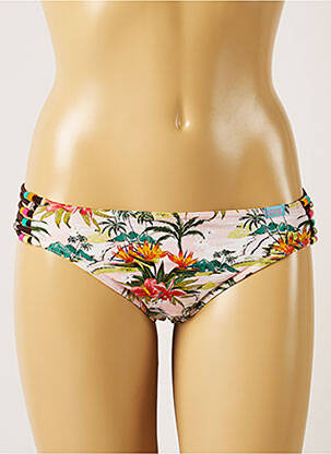 Chiloți de baie imprimeu tie and dye bikini roz BANANA MOON femeie