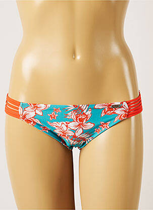 Chiloți de baie imprimeu floral bikini albastru BANANA MOON femeie