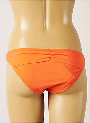 Chiloți de baie efect material satinat bikini portocalie BANANA MOON femeie