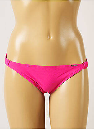 Chiloți de baie efect material satinat bikini roz BANANA MOON femeie