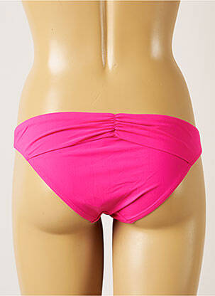 Chiloți de baie efect material satinat bikini roz BANANA MOON femeie