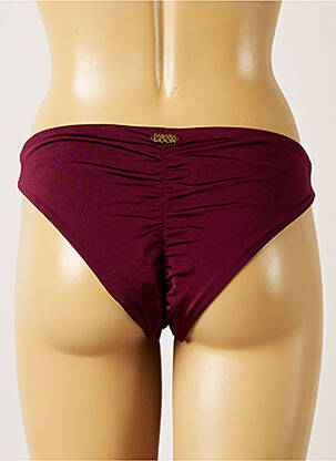 Chiloți de baie efect material satinat bikini violet BANANA MOON femeie