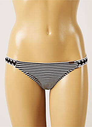 Chiloți de baie efect material satinat bikini negru BANANA MOON femeie
