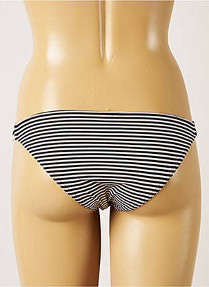 Chiloți de baie efect material satinat bikini negru BANANA MOON femeie