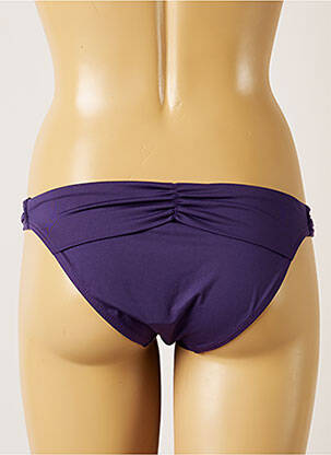 Chiloți de baie efect material satinat chiloți violet BANANA MOON femeie