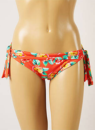 Chiloți de baie imprimeu floral bikini roz BANANA MOON femeie