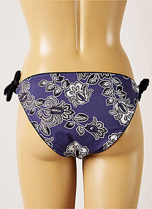 Chiloți de baie imprimeu floral bikini albastru BANANA MOON femeie