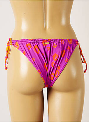 Chiloți de baie efect material satinat bikini violet BANANA MOON femeie