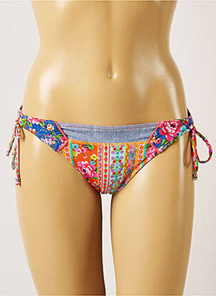Chiloți de baie imprimeu floral bikini portocalie BANANA MOON femeie