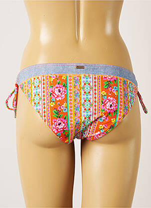 Chiloți de baie imprimeu floral bikini portocalie BANANA MOON femeie