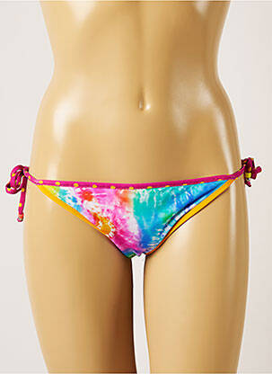Chiloți de baie imprimeu floral bikini roz BANANA MOON femeie