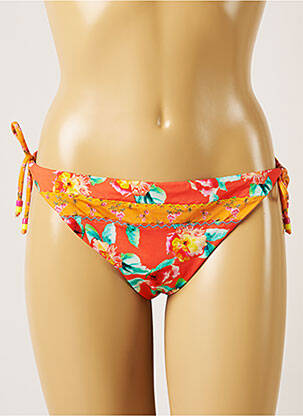 Chiloți de baie imprimeu floral bikini portocalie BANANA MOON femeie