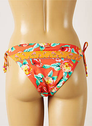 Chiloți de baie imprimeu floral bikini portocalie BANANA MOON femeie