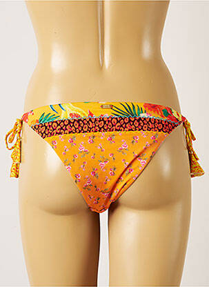 Chiloți de baie imprimeu floral bikini portocalie BANANA MOON femeie