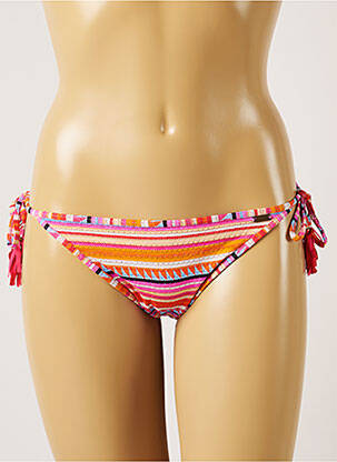 Chiloți de baie efect material satinat bikini portocalie BANANA MOON femeie