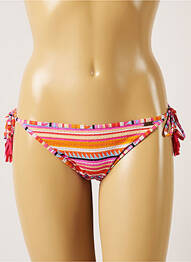 Chiloți de baie efect material satinat bikini portocaliu BANANA MOON femme