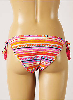 Chiloți de baie efect material satinat bikini portocalie BANANA MOON femeie