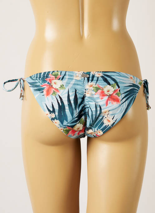 Chiloți de baie țesătură satinată bikini albastru BANANA MOON femme