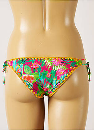 Chiloți de baie imprimeu tie and dye bikini roz BANANA MOON femeie