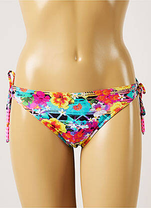 Chiloți de baie imprimeu floral bikini roz BANANA MOON femeie