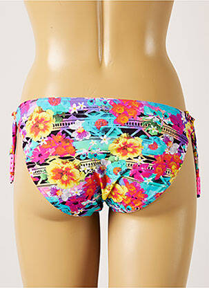 Chiloți de baie imprimeu floral bikini roz BANANA MOON femeie