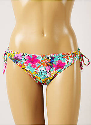 Chiloți de baie imprimeu tie and dye bikini albastru BANANA MOON femeie
