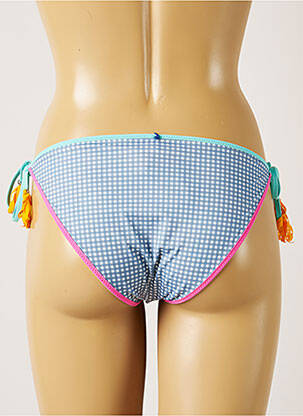 Chiloți de baie imprimeu floral bikini albastru BANANA MOON femeie
