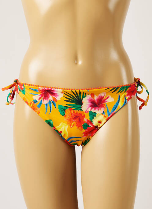 Chiloți de baie imprimeu tie and dye bikini portocaliu BANANA MOON femme
