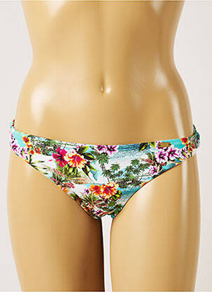 Chiloți de baie imprimeu tie and dye bikini albastru BANANA MOON femeie
