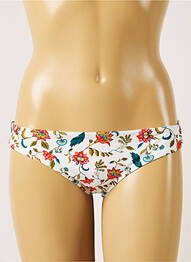 Chiloți de baie imprimeu floral bikini alb BANANA MOON femme