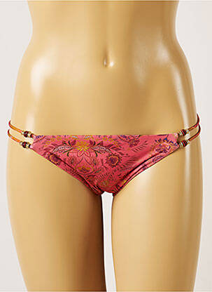 Chiloți de baie imprimeu floral bikini roz BANANA MOON femeie