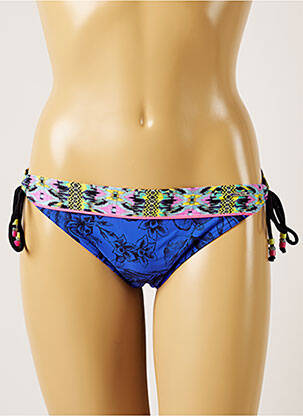Chiloți de baie imprimeu tie and dye bikini albastru BANANA MOON femeie