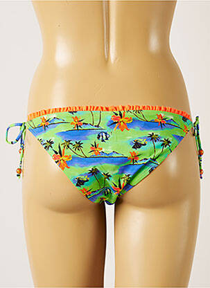 Chiloți de baie imprimeu tie and dye bikini verde BANANA MOON femeie