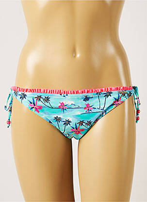 Chiloți de baie imprimeu tie and dye bikini albastru BANANA MOON femeie