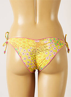 Chiloți de baie imprimeu floral bikini galben BANANA MOON femeie