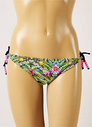 Chiloți de baie imprimeu tie and dye bikini verde BANANA MOON femeie
