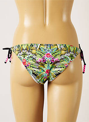 Chiloți de baie imprimeu tie and dye bikini verde BANANA MOON femeie