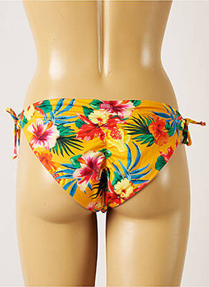 Chiloți de baie imprimeu floral bikini galben BANANA MOON femeie