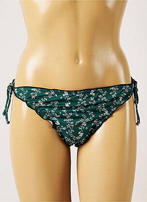 Chiloți de baie imprimeu floral bikini verde BANANA MOON femeie